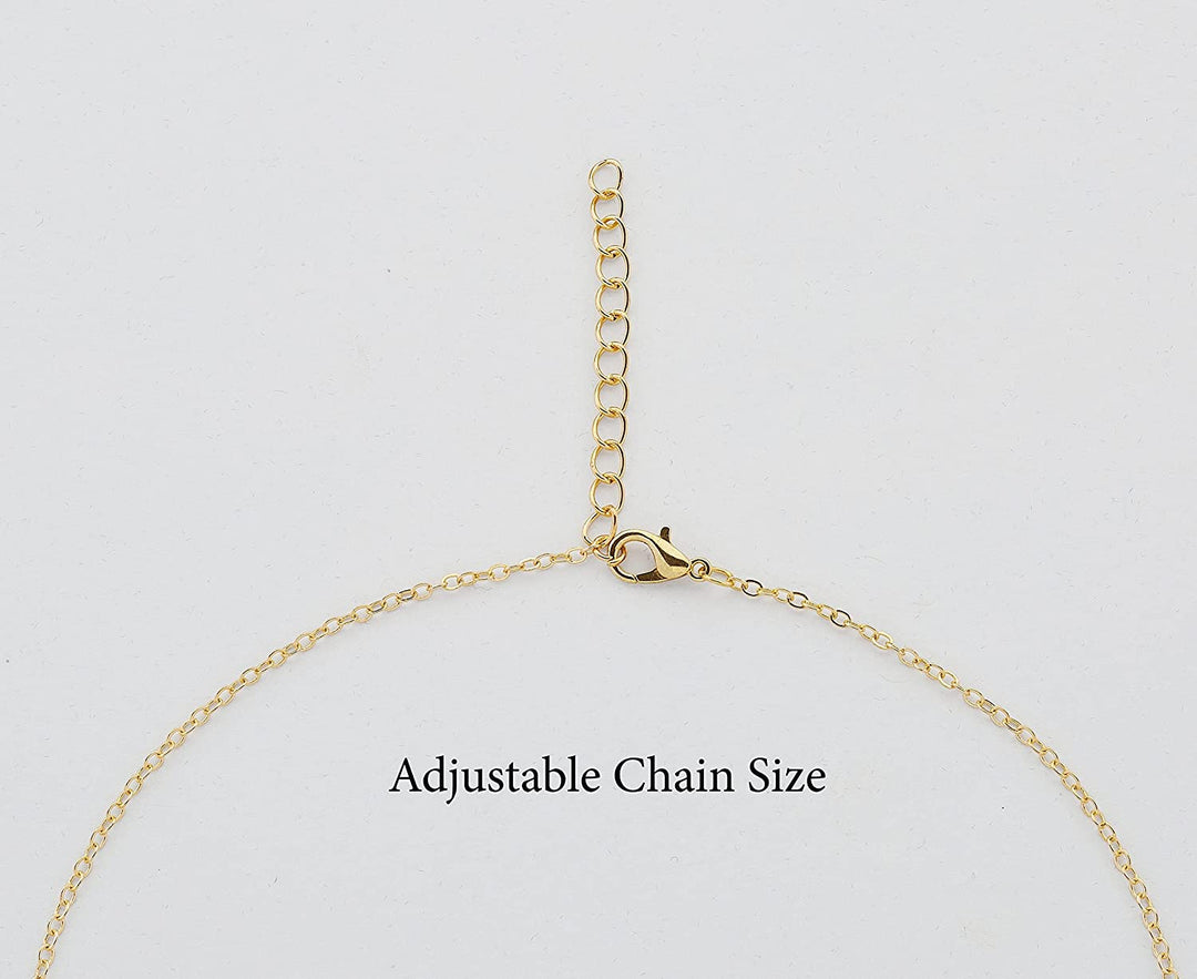 Pera Jewelry 14K Gold Plated Evil Eye Pendant, Heart Evil Eye Necklace for Women with Gift Box | Adjustable Chain, Minimalist, Tiny Dainty Choker Necklaces
