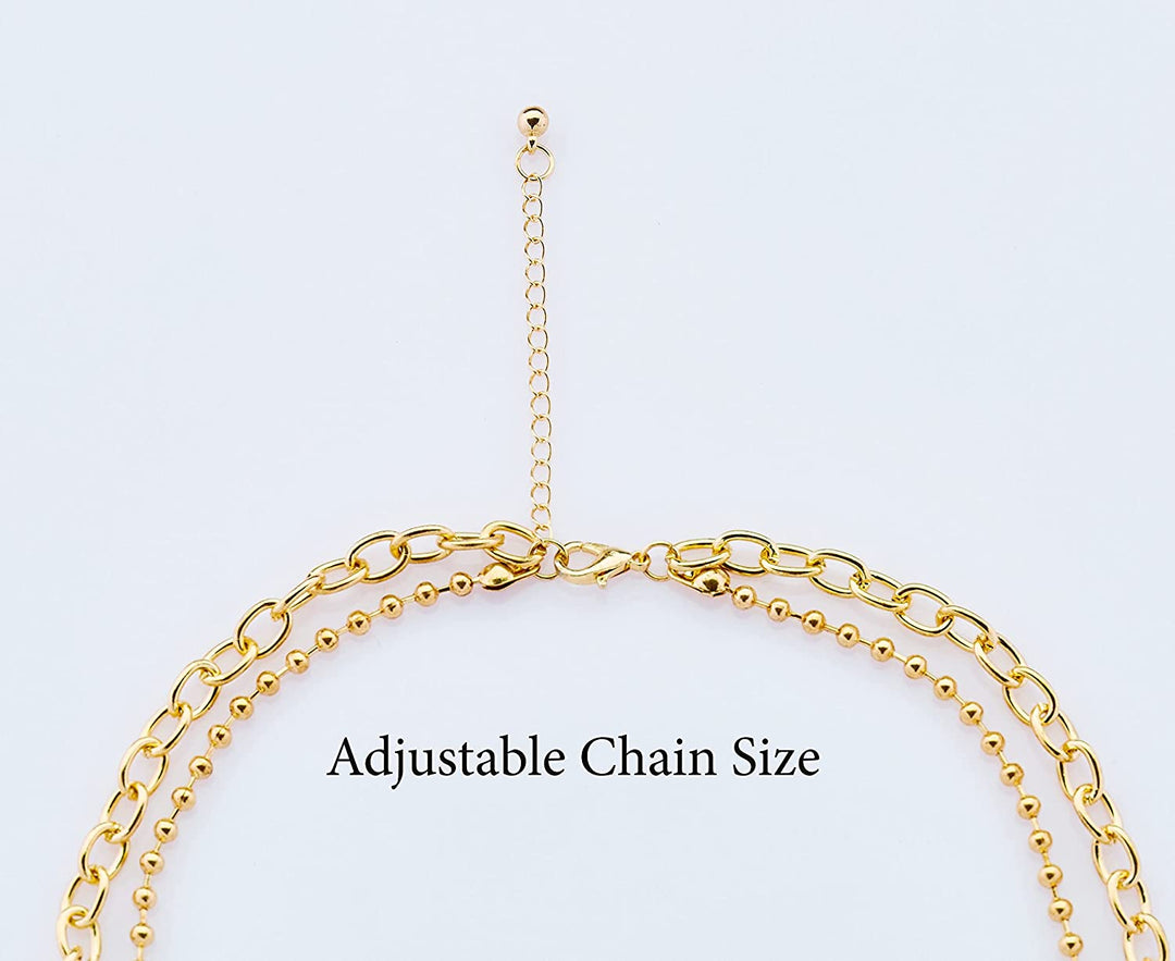 Pera Jewelry Filled Lock Pendant, 14K Gold Plated and Silver Plated Filled Lock & Key Necklace for Women with Gift Box | Adjustable Chain, Minimalist, Tiny Dainty Choker Necklaces
